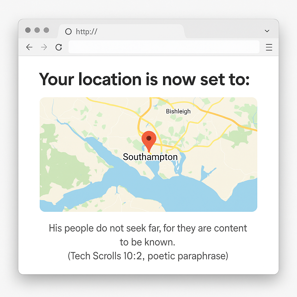 Tech Scrolls 10:2 — Reveal Your Real Location, Walk in Truth