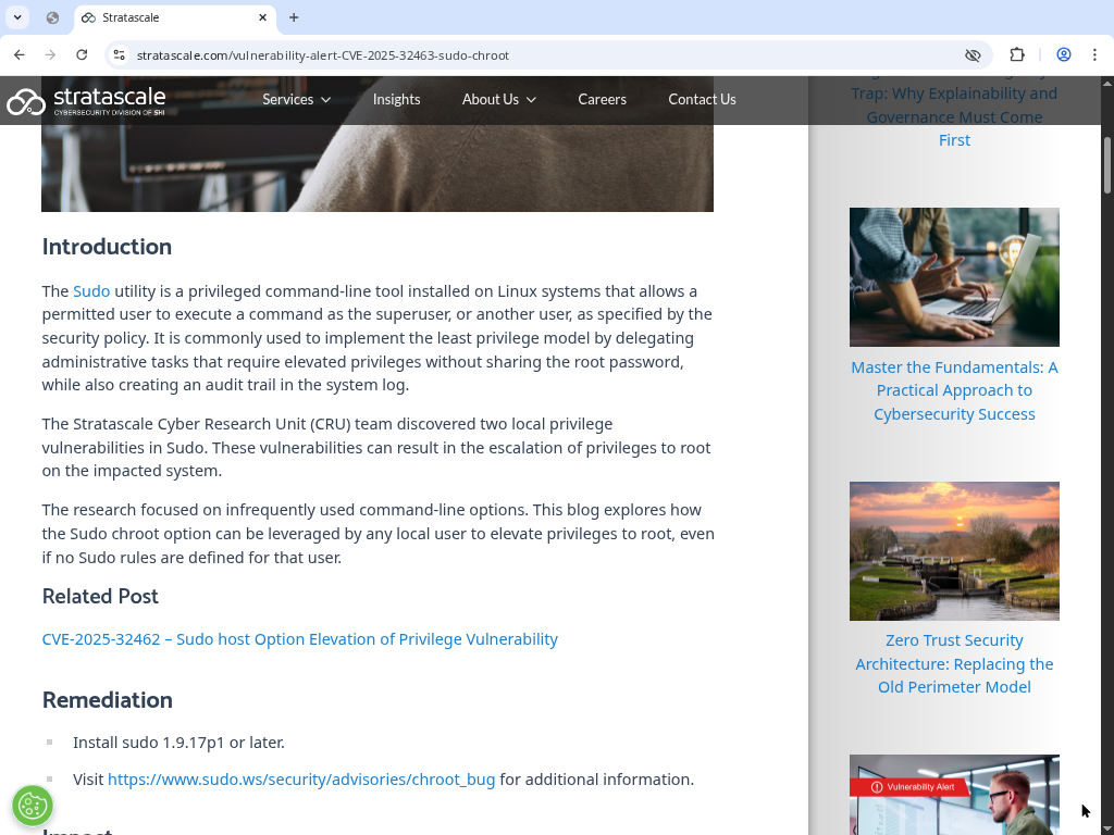 CVE‑2025‑32463: The chroot bug they spin as armageddon