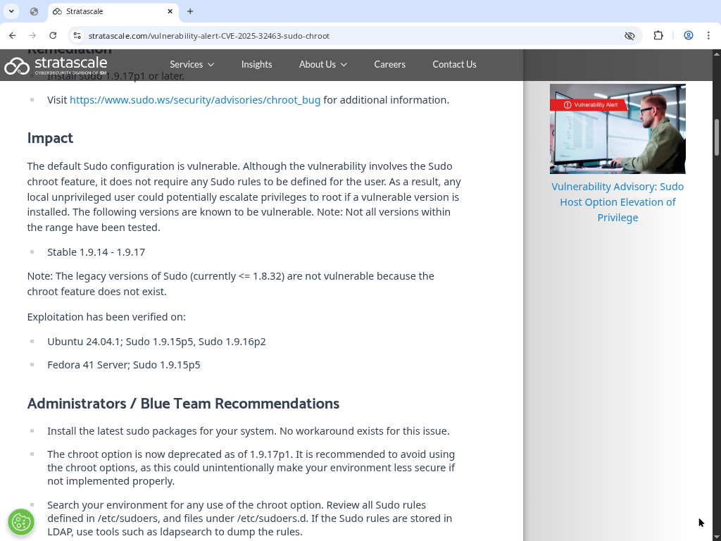 CVE‑2025‑32463: The chroot bug they spin as armageddon