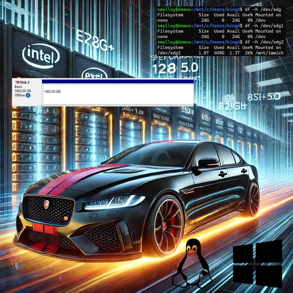 Immich, Photos and Videos Using WSL2, EXT4 Partition, and Full Speed Storage, also Docker and TrueNAS