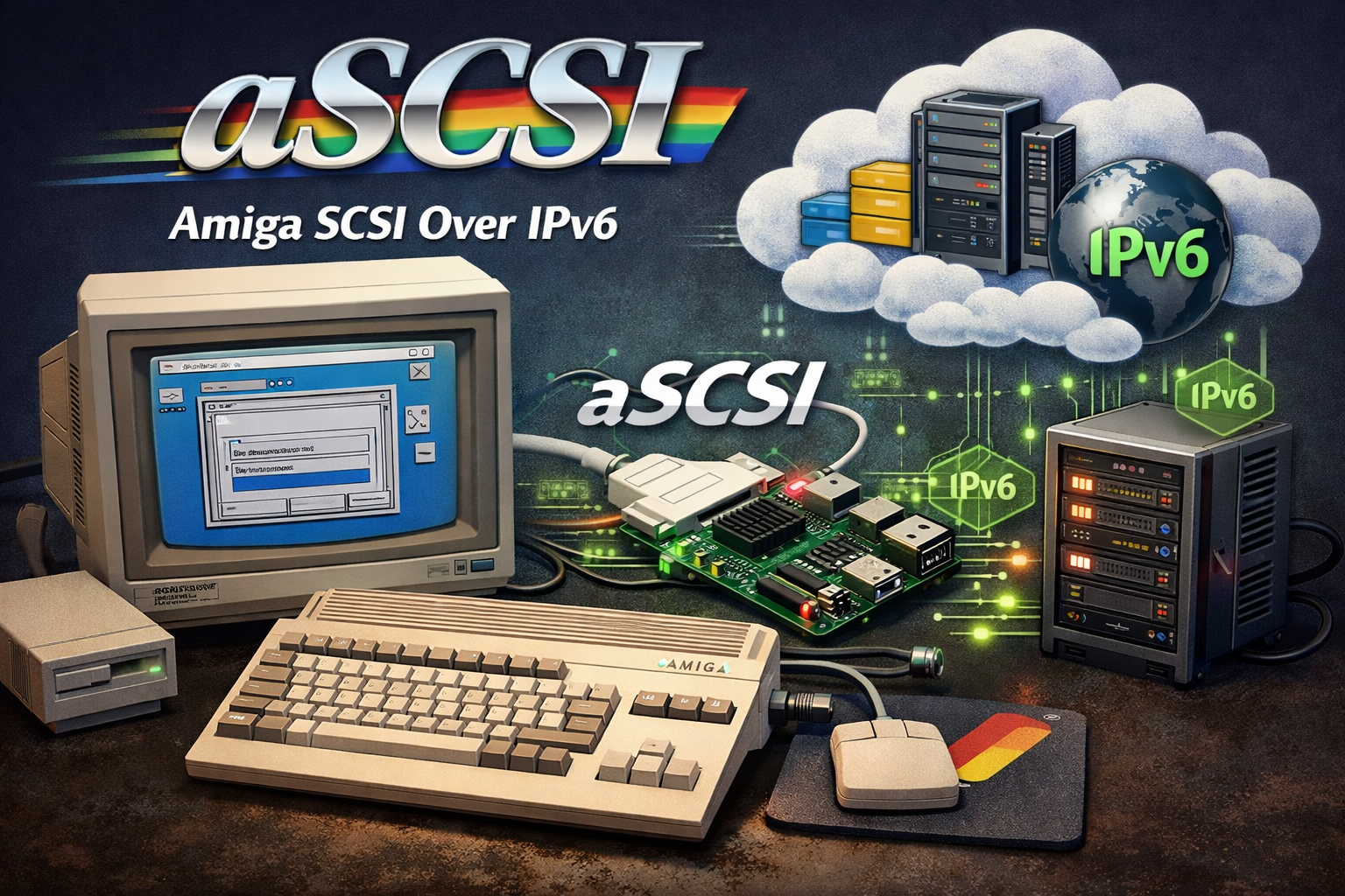 PiStorm64, aSCSI and IPv6: letting an Amiga boot from anywhere